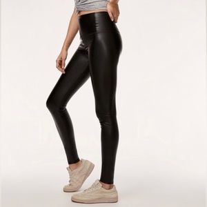 ✨SOLD ✨ Aritzia Black Daria Faux Leather Leggings - XS